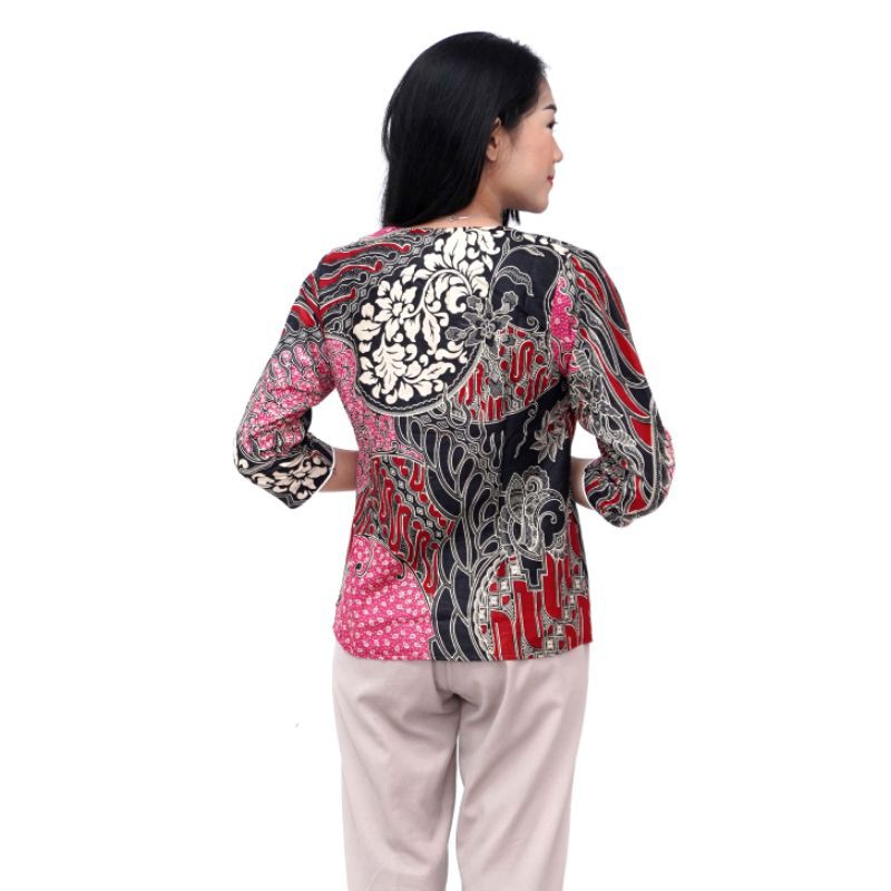 Batik Wanita Atasan Blouse Batik Dua Putri 2 Warna Pilihan