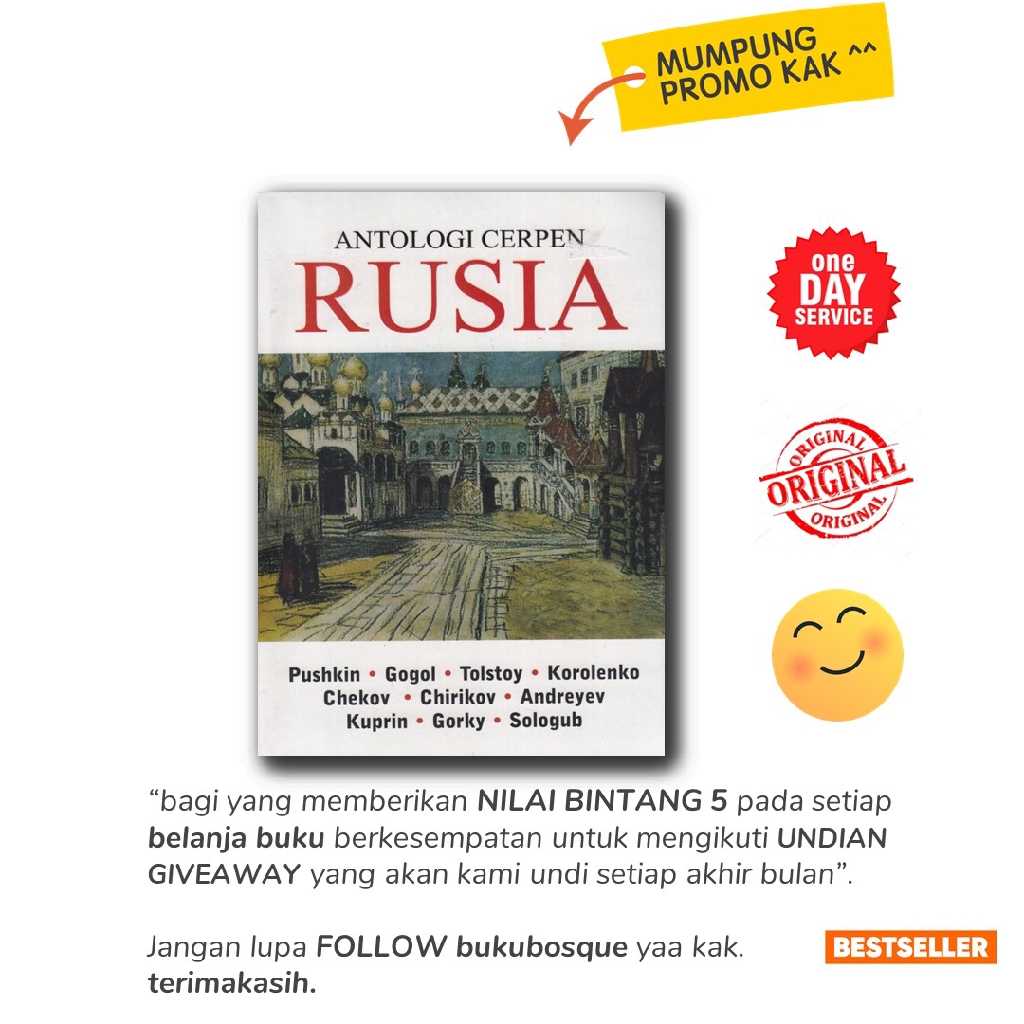 BUKU SASTRA - ANTOLOGI CERPEN RUSIA - NARASI