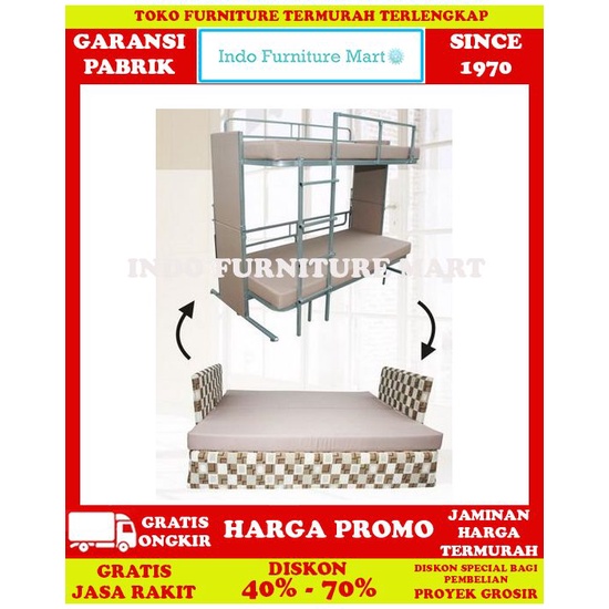 Sofa Bed Minimalis Betafoam Multi Function Bunk Bed Type Brs 180 Db