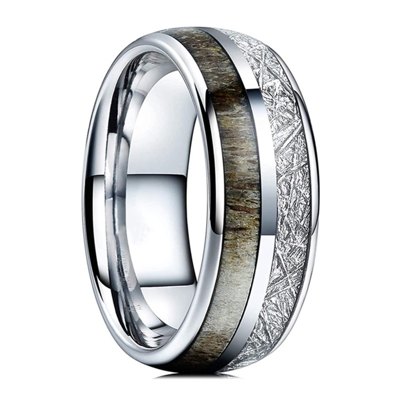 8mm Tungsten Carbide Rings for Men Womens Wedding Bands Arrow Ring Men's Jewelry Promise Gift