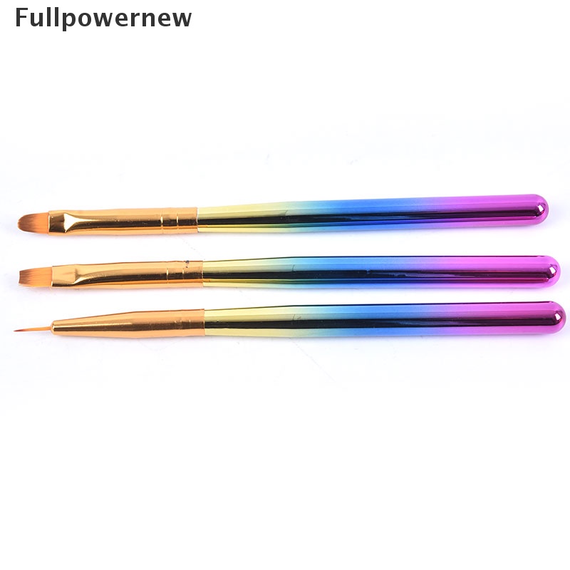 [FULL] 3pcs Nail Art Gel Design Pen Painting Polish Brush Dotting Drawing Tools Set