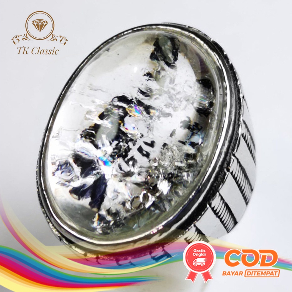 (BAYAR DITEMPAT) Natural Batu White Kinyang Air Karang Kristal