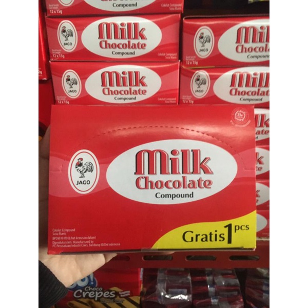 

(Sae) Coklat Jadul Milk Chocolate Compound isi 12+1 pcs