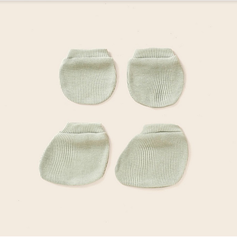 Labu Kids - Mitten &amp; Booties Baby | Sarung Tangan Kaki Bayi Set Sarung Tangan &amp; Sepatu Bayi Mittens Newborn Kids Kaos Kaki Kaus Kaki Socks Accessorie