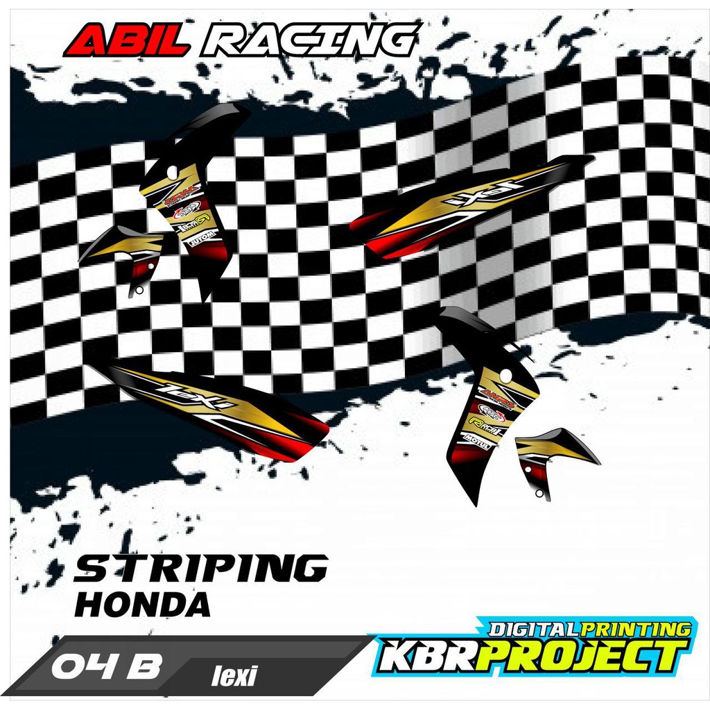 Striping - stiker motor -striping variasi lexi