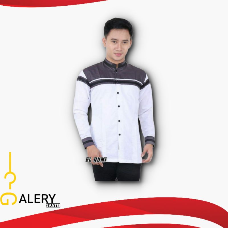 Busana Muslim modern/Koko pria/Koko santri/Koko syubbanul muslimin Koko baju