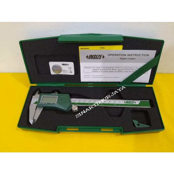 

Insize 1108-150 Sigmat Digital 6 Inch 150 Mm - Jangka Sorong Caliper