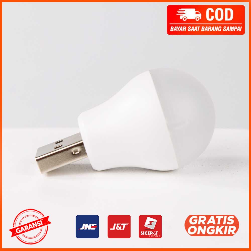 Lampu Bohlam LED USB Portable Light Cool White