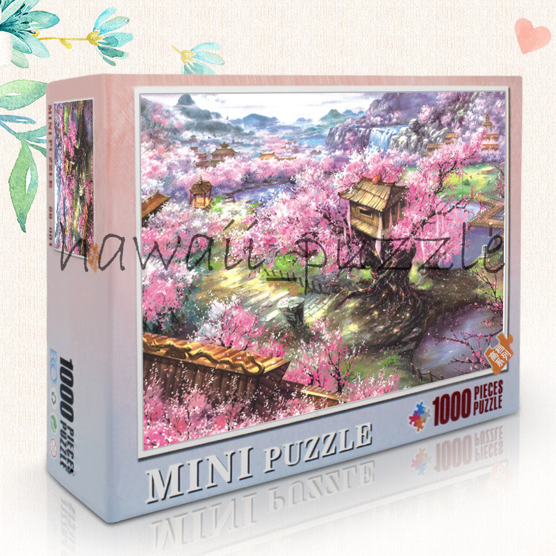 Mini Puzzle 1000 pcs Mainan Jigsaw Puzzle-SAKURA VILLA