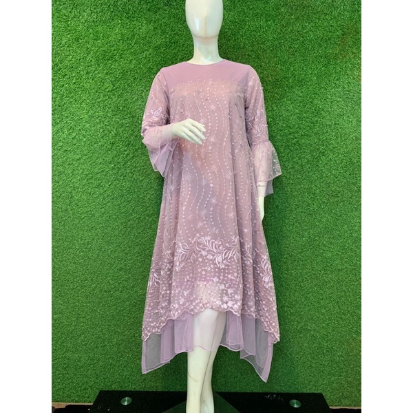 dress andin||dress kondangan||dress tulle||kebaya dress