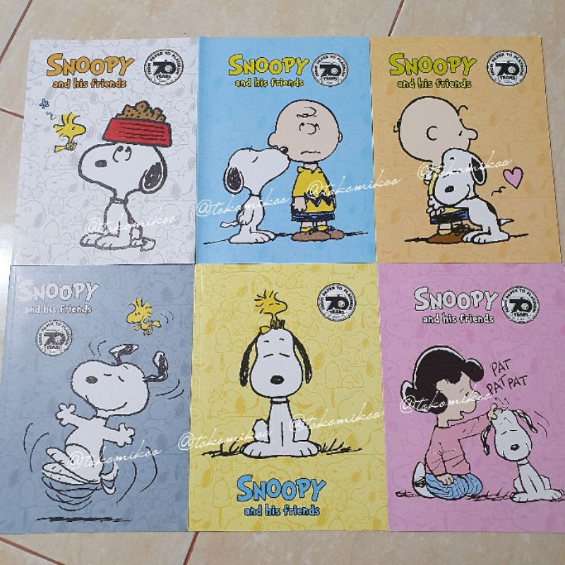 Buku tulis / note book Snoopy 3pcs