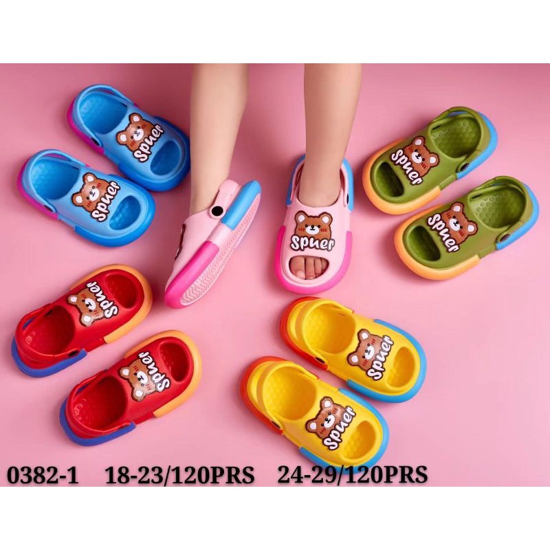 Sepatu Sandal Anak Perempuan Bayi Laki-laki Balita Usia 6 7 8 9 10 11 Bulan 1 2 3 Tahun Sendal Prewalker Baim / Gunung Karet Karakter Spon Ringan Import -0382-