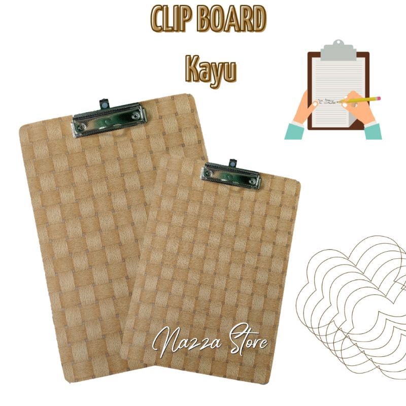 

Clip Board Kayu