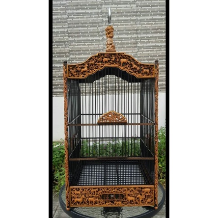 sangkar kotak, sangkar ukir, sangkar kacer, sangkar kenari
