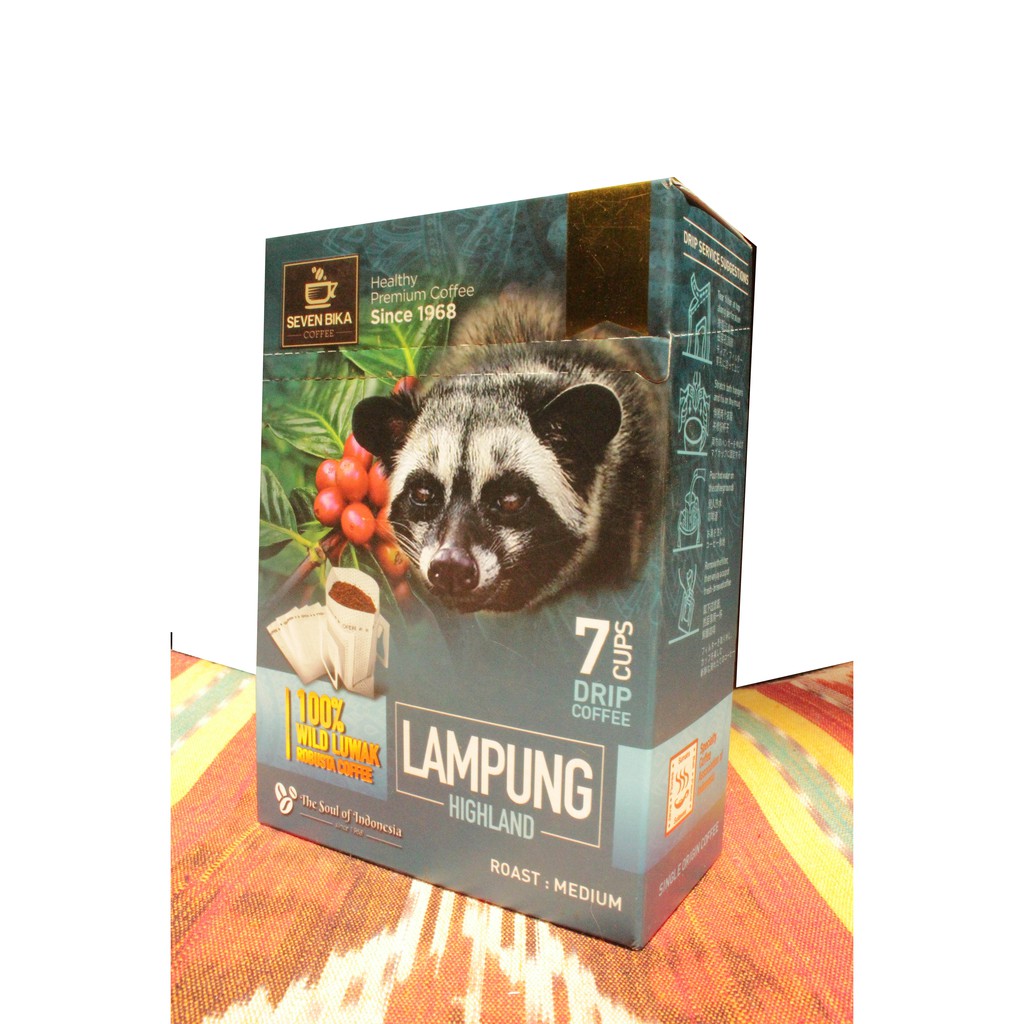 

Drip Coffee Wild Luwak Robusta Lampung Highland 7 Cups