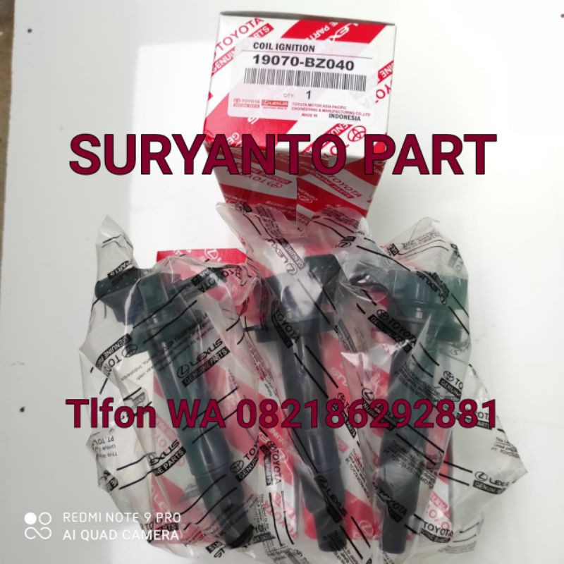 Coil Ignition Koil Toyota Avanza Grand Max 1.3cc 1.5Cc Original