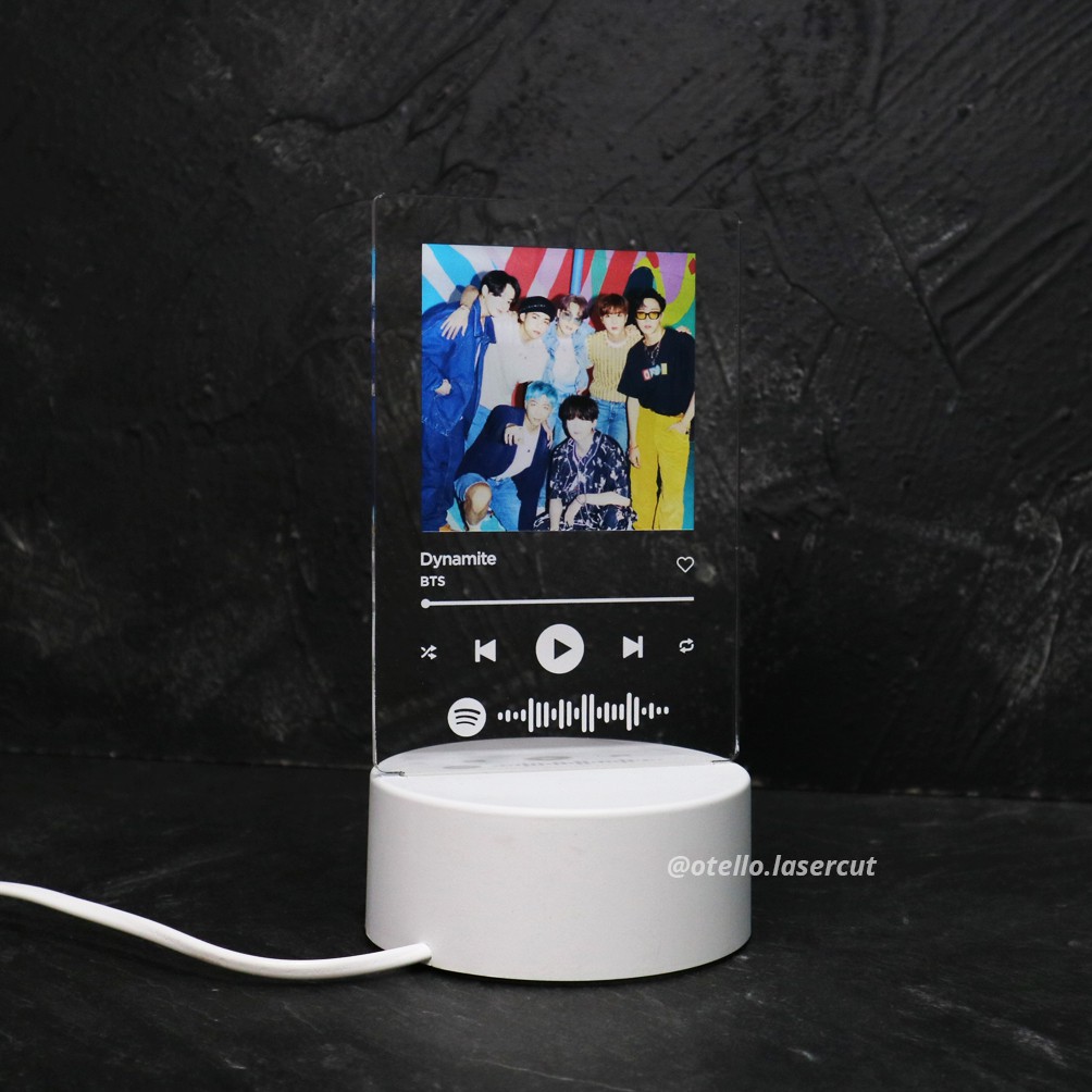 Otello Spotify Night Lamp | Lampu Tidur LED Akrilik Lampu Tidur Spotify Lampu Tidur Custom