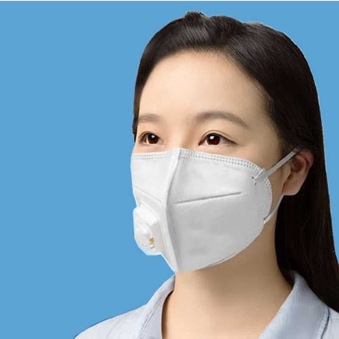 Masker KN95 Anti Debu Polusi Virus Droplet Respirator lubang udara PM 2.5 model 9001v
