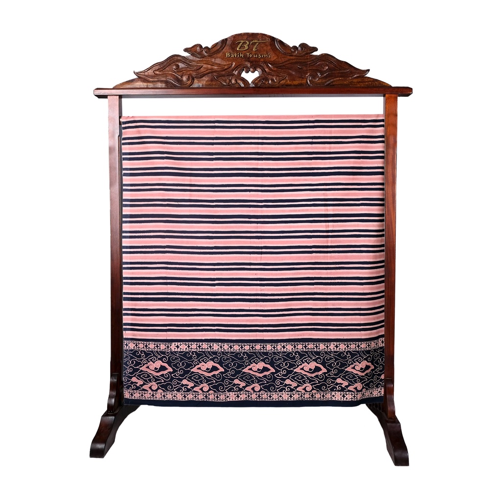 BATIK TRUSMI Bahan Untuk Baju Kain Katun Motif Mega Mendung Kawung Kombinasi Garis HL