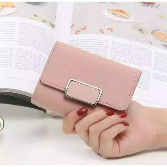 Dompet Wanita Lipat Korean Forever Fashion Import Pendek FY Kotak Square