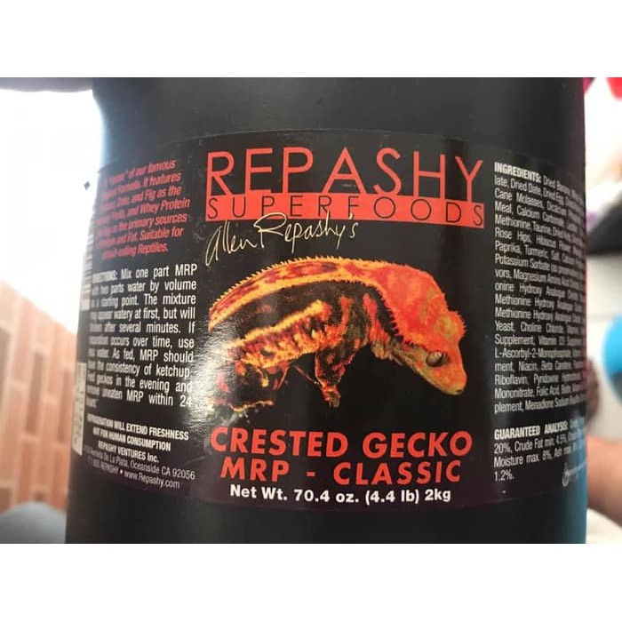 REPASHY CRESTED GECKO FOOD.. REPACK 25 GRAM