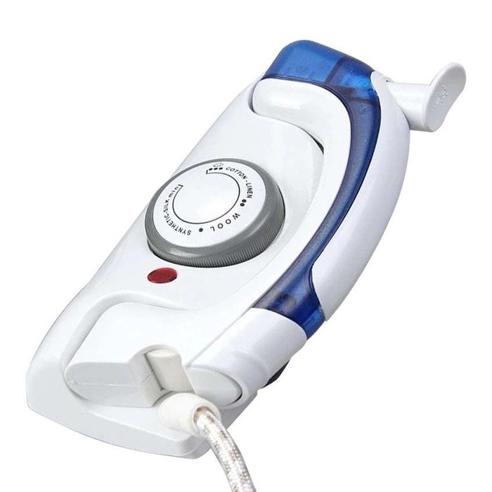 Setrika Uap Mini Lipat 2 In 1 Hetian Travel Steam Iron