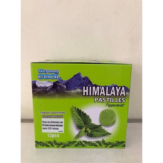 

Himalaya Pastilles Peppermint / Permen Himalaya / Permen Mentol 12Pcs