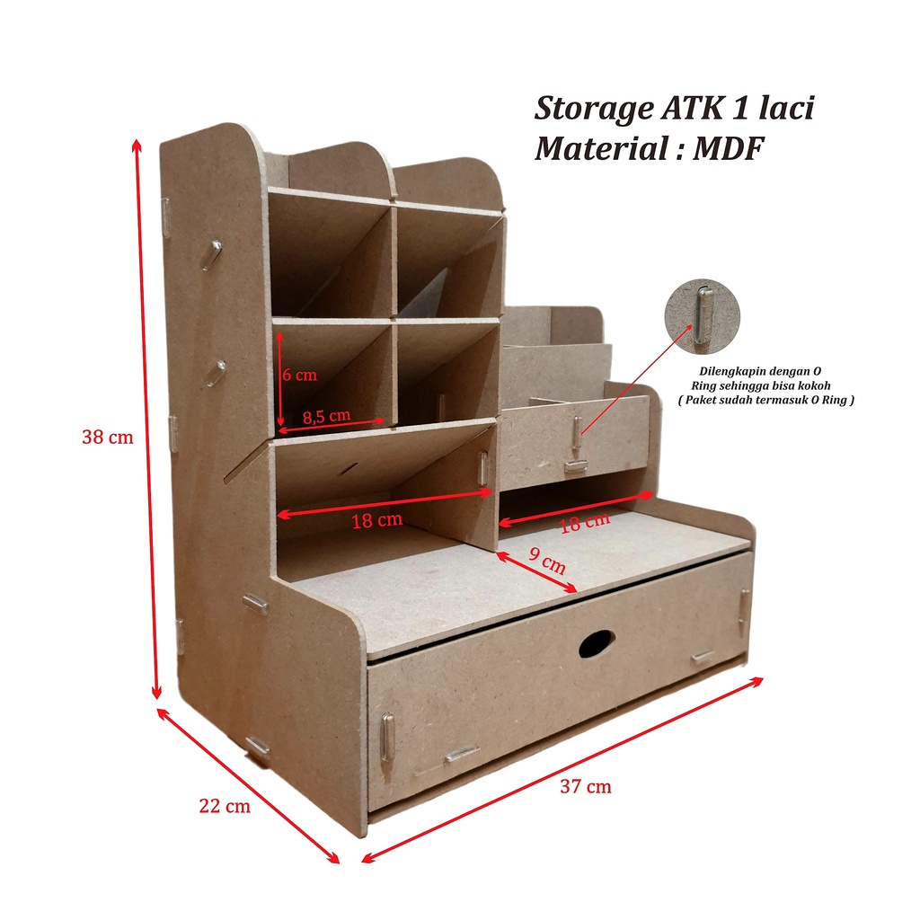 Desktop Pen Holder Pencil Storage Box Organizer Kotak Pensil Tabung Pena 1006