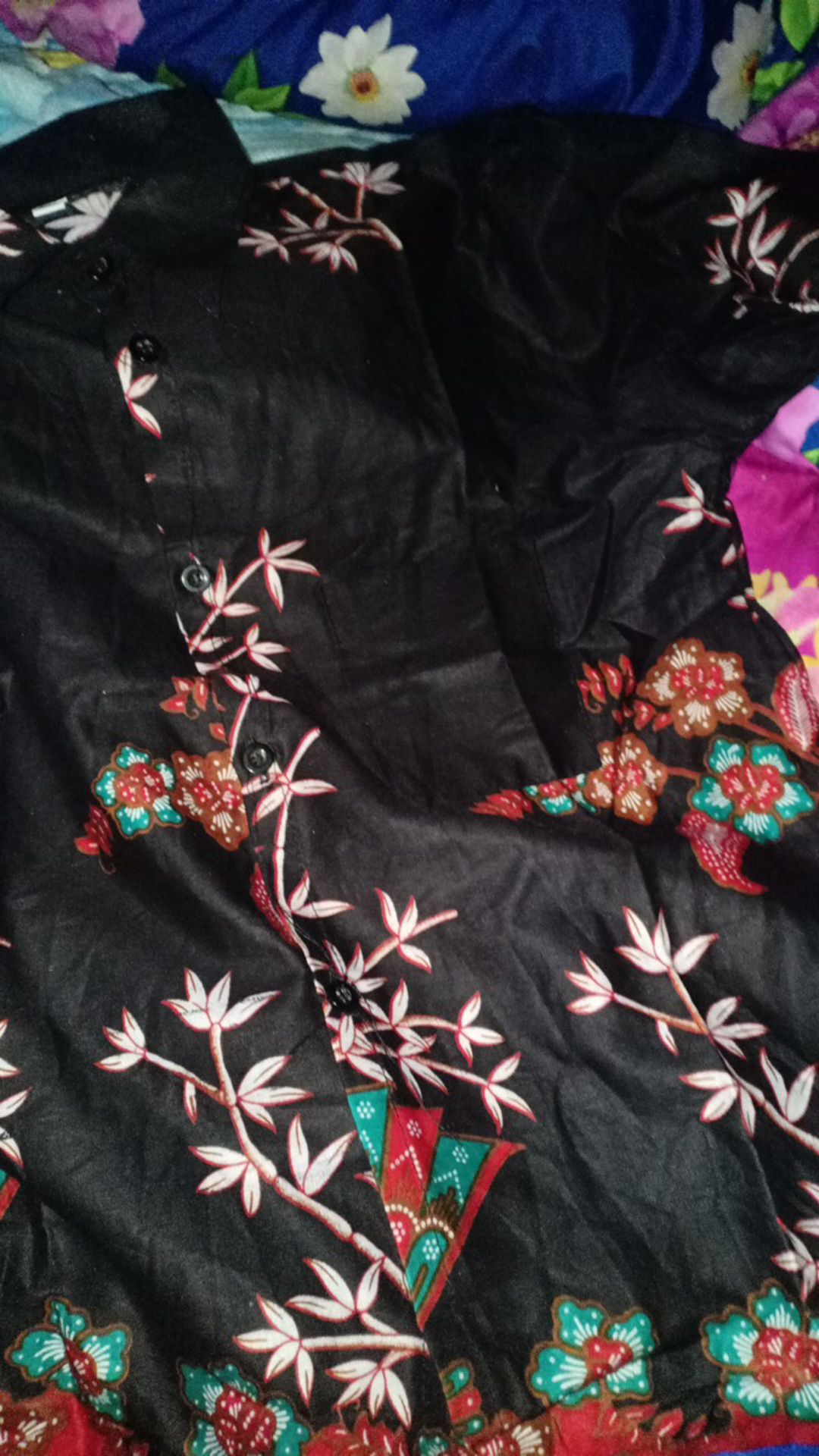 Baju Batik Anak Kemeja Lengan Panjang