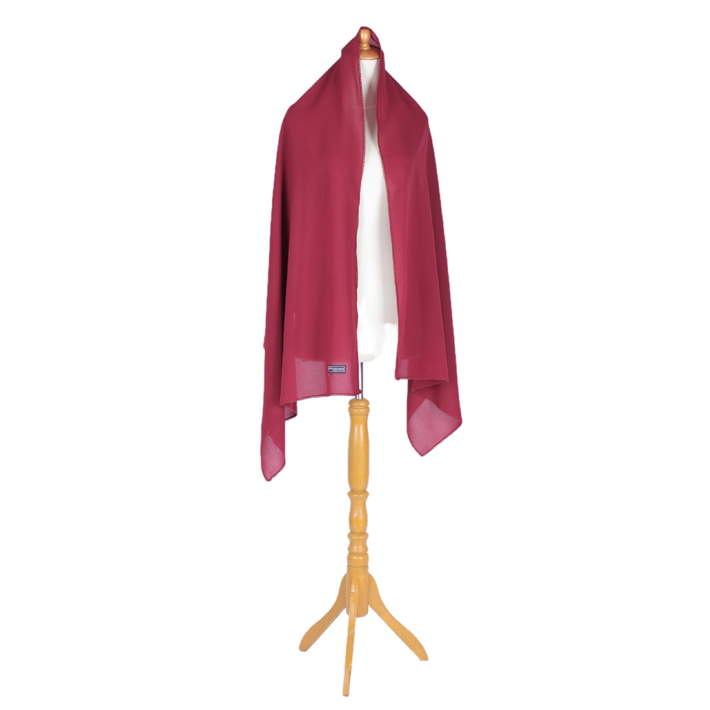 Pashmina Diamond Crochet - Tiara Shawl-Maroon