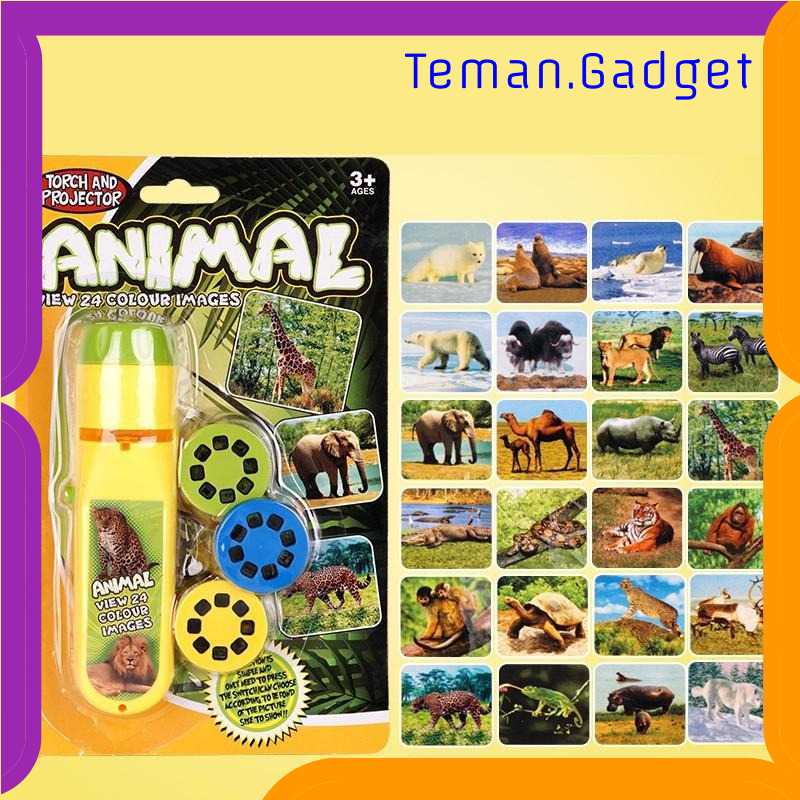 TG-MA AMTOY Mainan Anak 4 in 1 Projector Flashlight Animal Series - LTC726