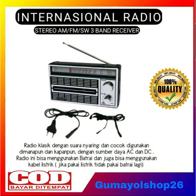 RADIO INTERNASIONAL F4250 /AC DC AM FM SW