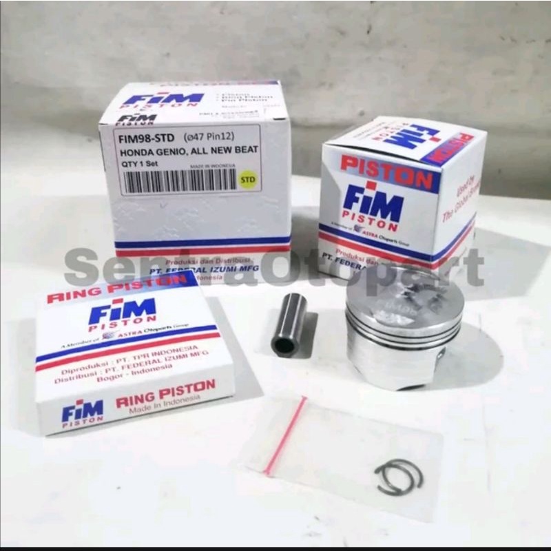 Piston seher kit beat led 2020 scoopy 2021 genio oversize std 0 fim