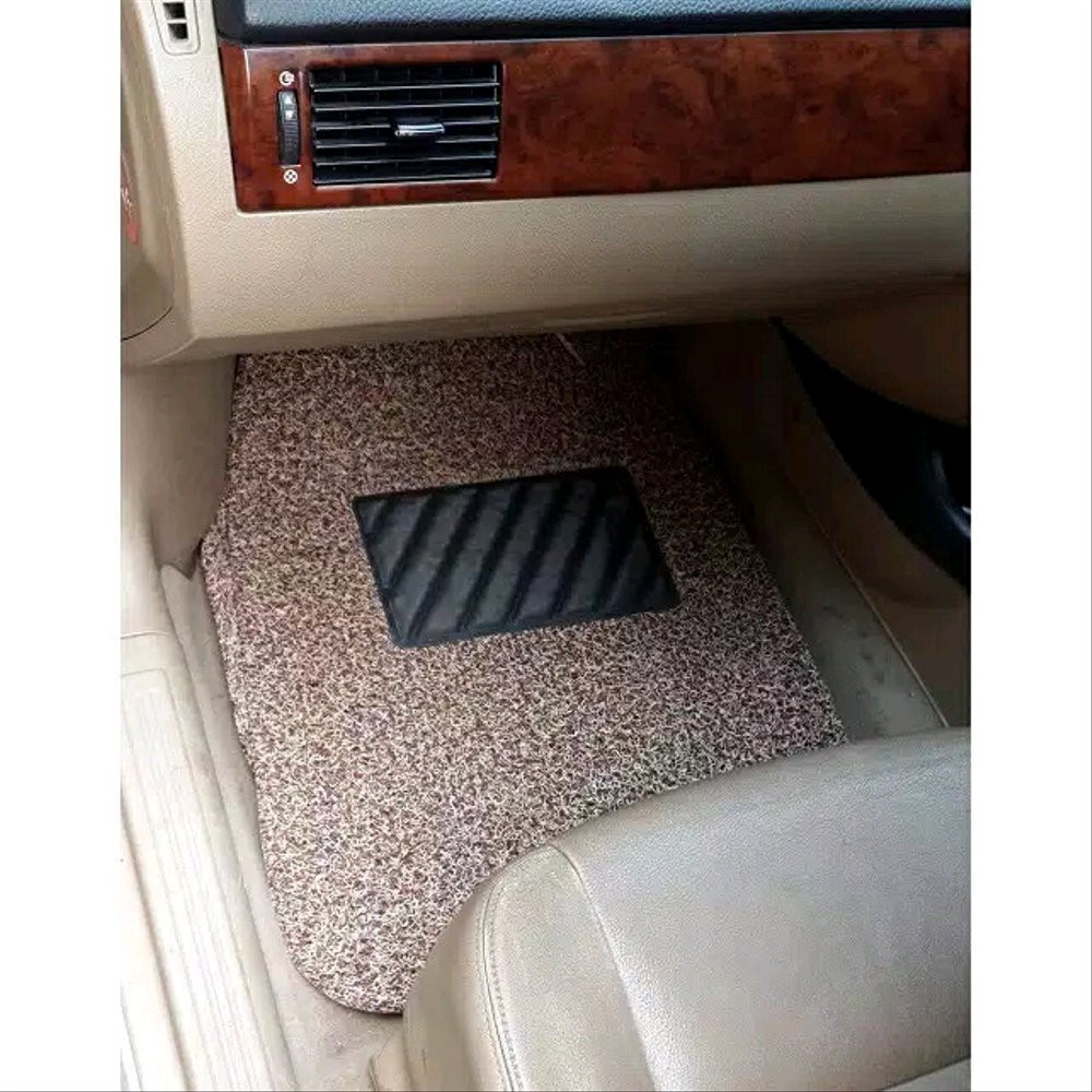 karpet karet TEBAL MIE bihun universal mobil 2 BARIS cream beige model bihun mie