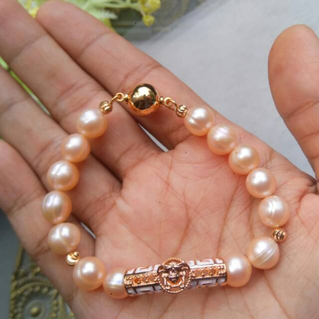Gelang Mutiara Air Tawar Versace