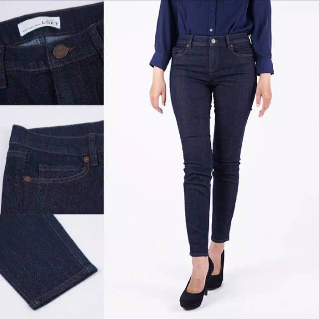 Celana jeans Loft stretch modern straight