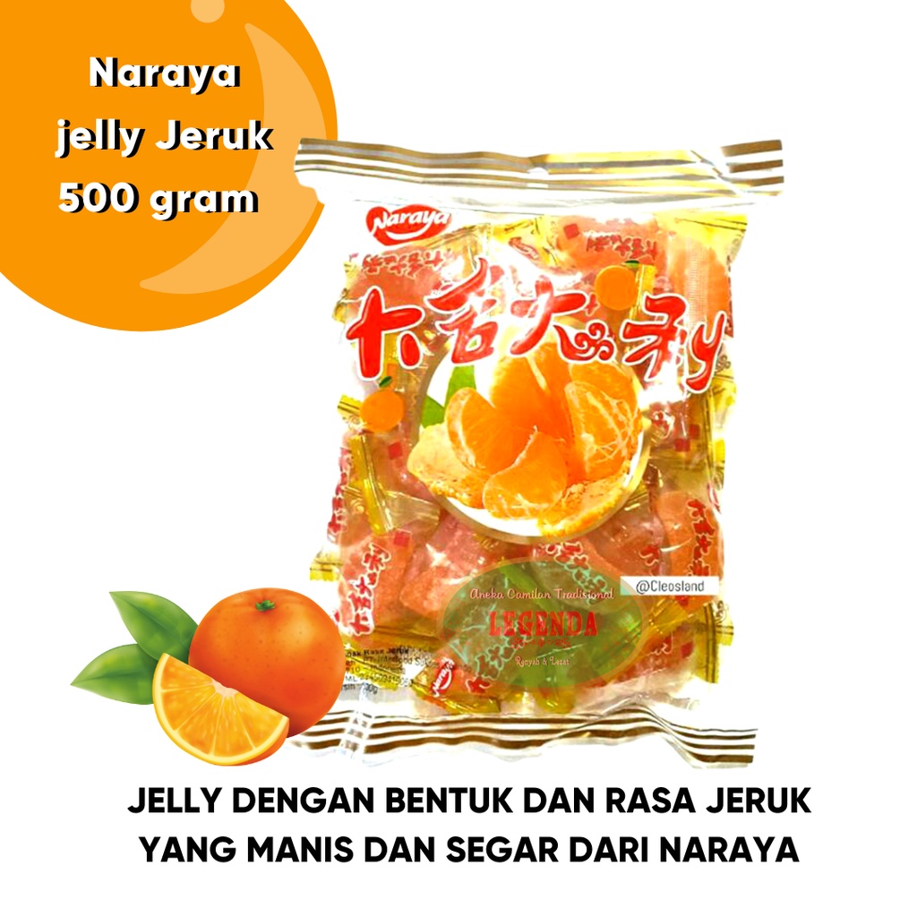 

Naraya Orange Candy 500gr jelly bentuk jeruk