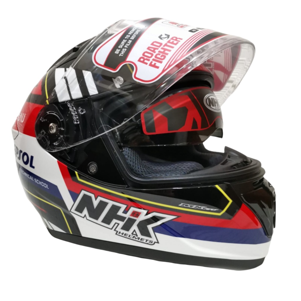 HELM NHK FULL FACE NHK GP PRIME MOTIF MONLAU BLACK RED