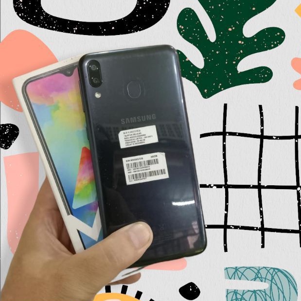 SAMSUNG M20 3/32 GB FULLSET MULUS NORMAL BEKAS/SECOND