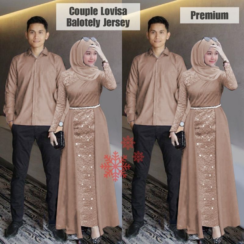 Gamis couple LAKSHANA / Sarimbit Idul Fitri Keluarga /Gamis Couple lebaran  / gamis couple terbaru