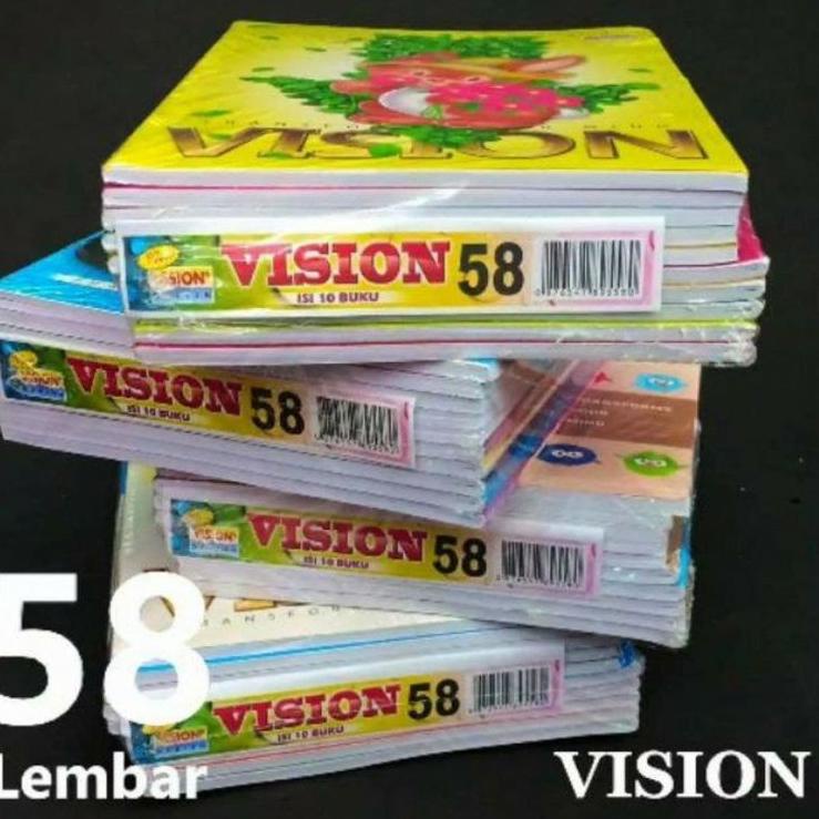 

LiW, Buku vision per (pak).1 pak isi 58 lembar isi 10 buku. //Diskon harian