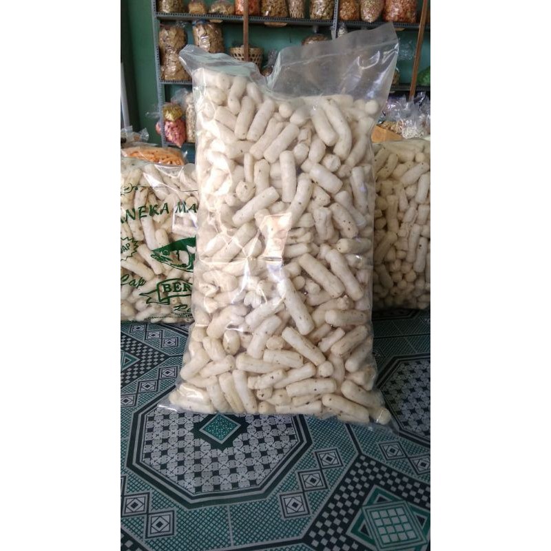 

Krupuk Tongkol Asin Kiloan Netto 500gr