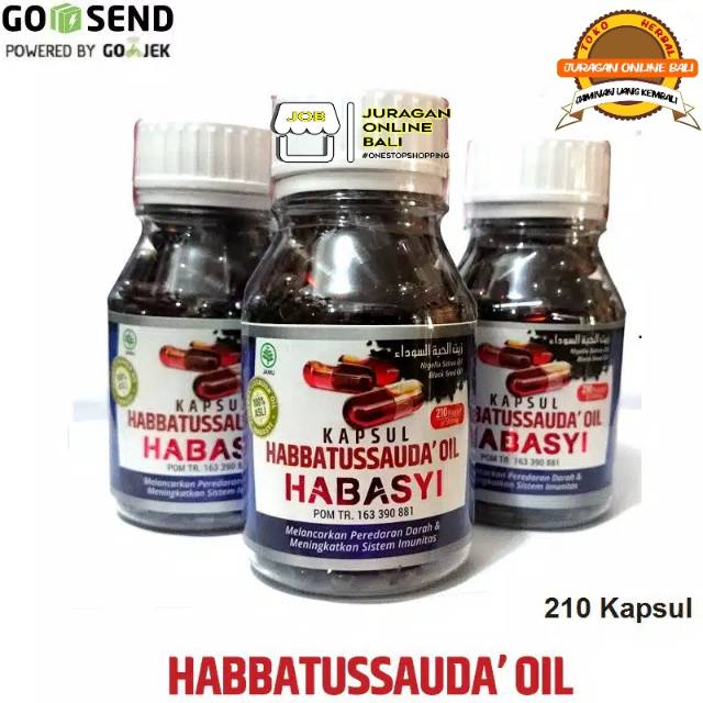 Habasyi Oil 210 Kapsul - 100 kapsul / Kapsul Habbasyi Oil Al-Kautsar Habatussauda Oil Herbal