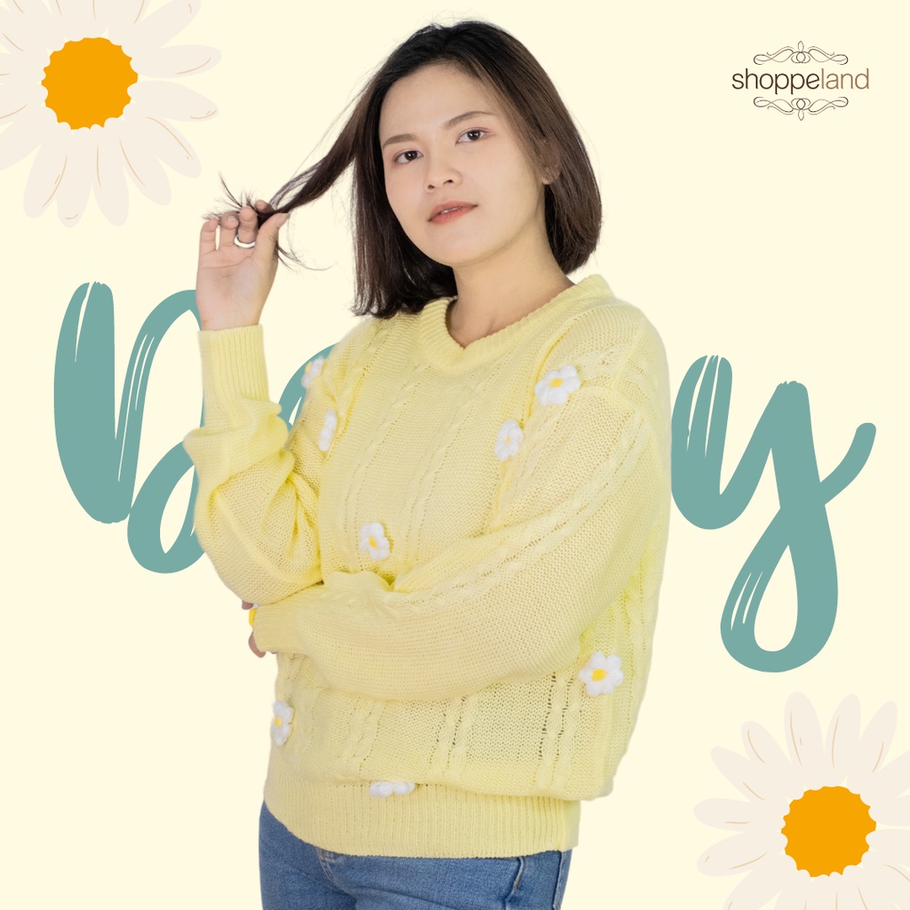 NEWSHOPPELAND - Daisy Sweater 3D Flower