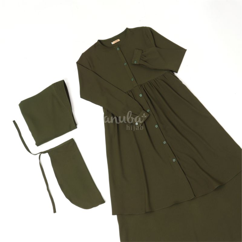Gamis Layer Button Set By Zanuba Hijab