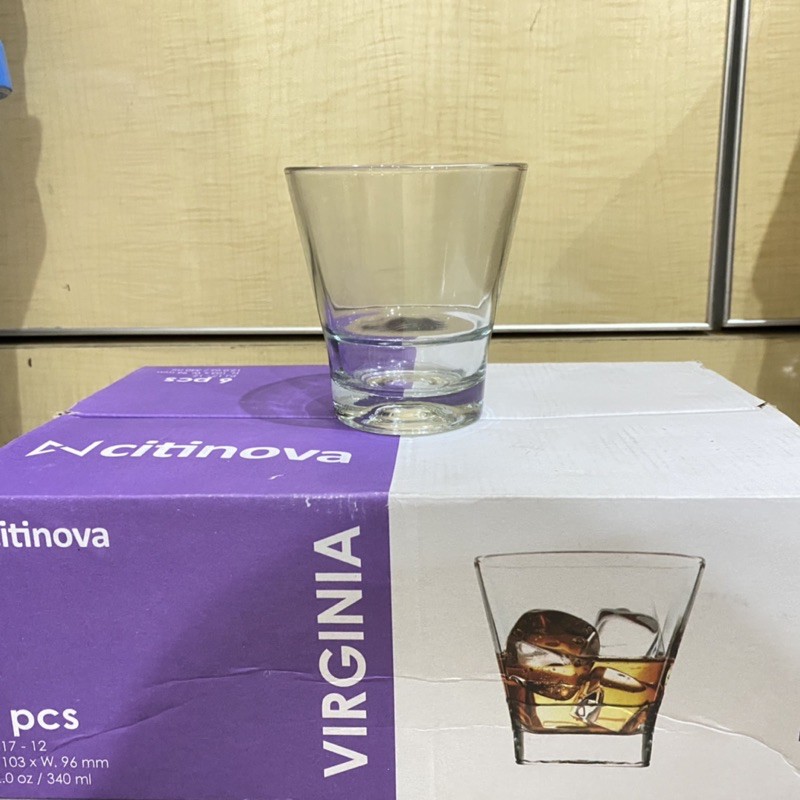 Gelas Whiskey Gelas Wine Gelas Kaca Virginia Citinova 340ml