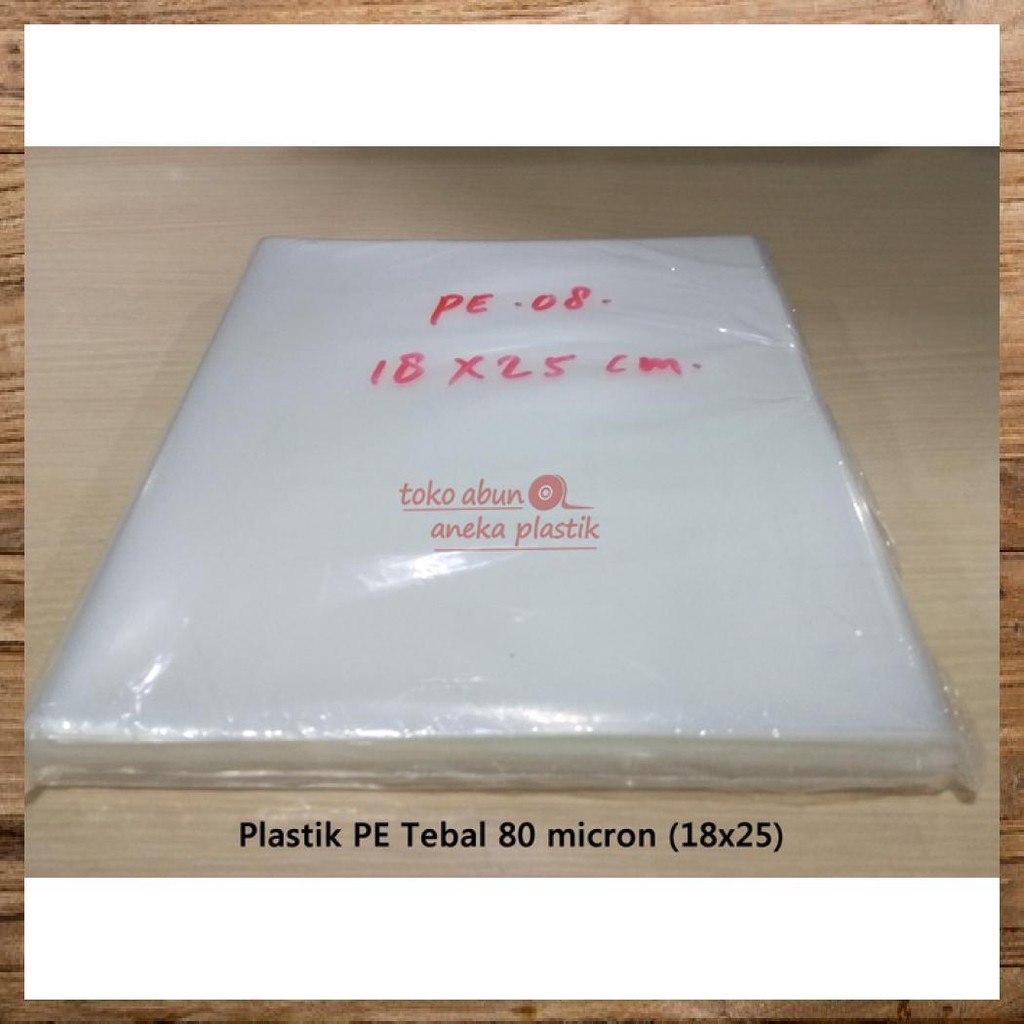 KANTONG PLASTIK PE TEBAL 80 MICRON