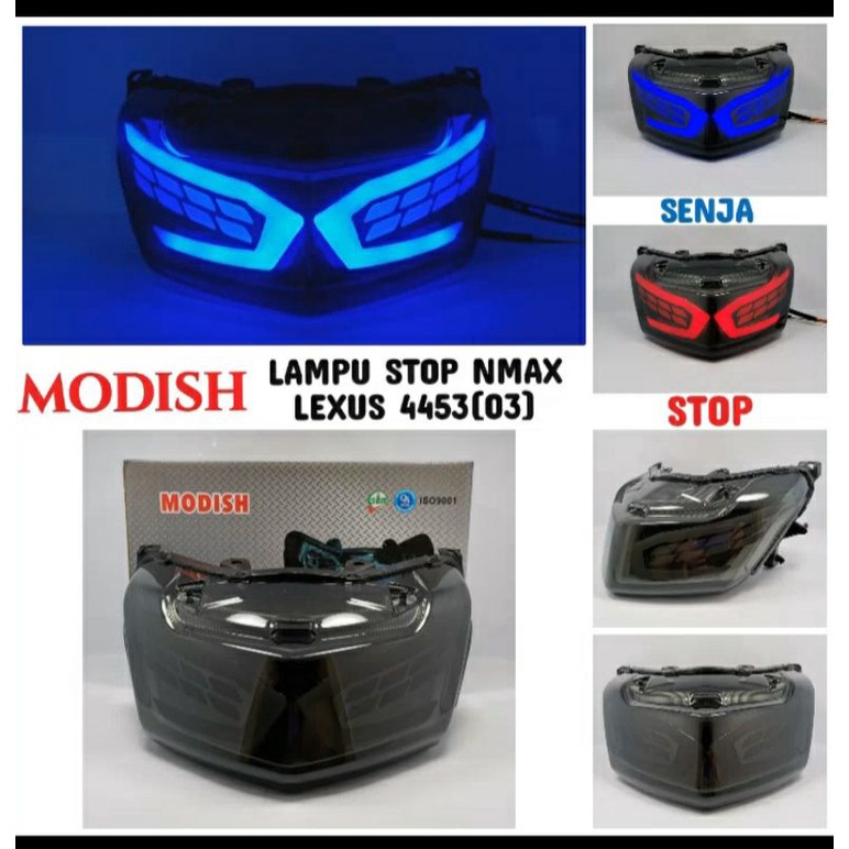 LAMPU STOP NMAX LED SEN RUNING STOP LAMP MERAH LED LAMPU SENJA BIRU