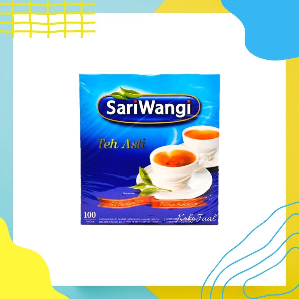 

Teh Sariwangi Asli Teh Celup Isi 100 Tea bag | Teh Sariwangi Kotak Ukuran Besar