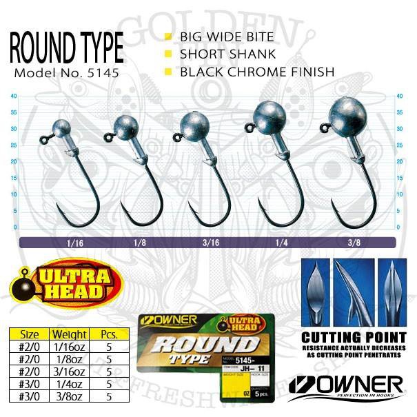 JIG HEAD OWNER ULTRA HEAD ROUND TYPE JH-11